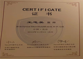 2014年Tweed-Merrifield矫治技术学习证书